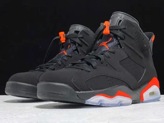 HYPE 384664-060 Retro 6 Infrared Jordan Black OG Air 0620